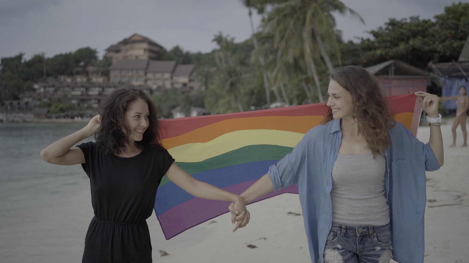 Sony A7RII - Rainbow Flag at the Beach